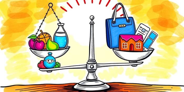 Compare needs vs. wants without guilt